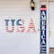 Glitzhome® 45" Patriotic America USA Yard Stake Set